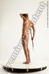 Nude Man White Standing poses - ALL Slim Short Brown Standing poses - simple Multi angles poses Realistic